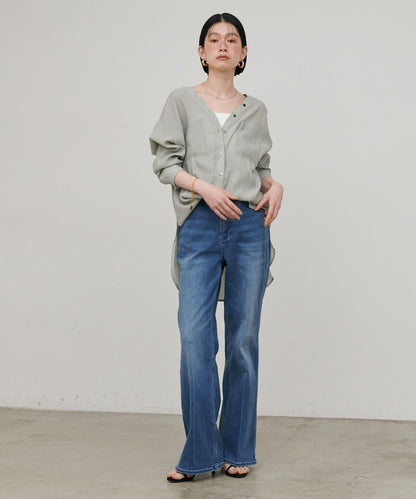 2WAY V領開襟設計 襯衫