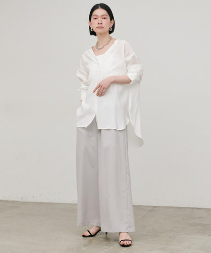 2WAY V領開襟設計 襯衫