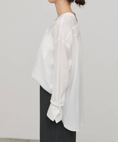 2WAY V領開襟設計 襯衫