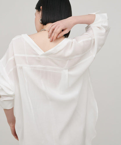 2WAY V領開襟設計 襯衫