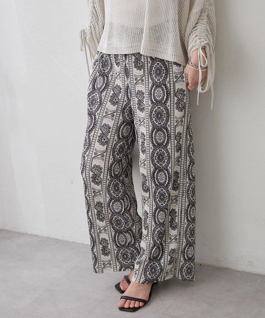 水晶褶皺褲 《全5柄!》