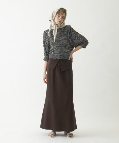 flare long skirt set