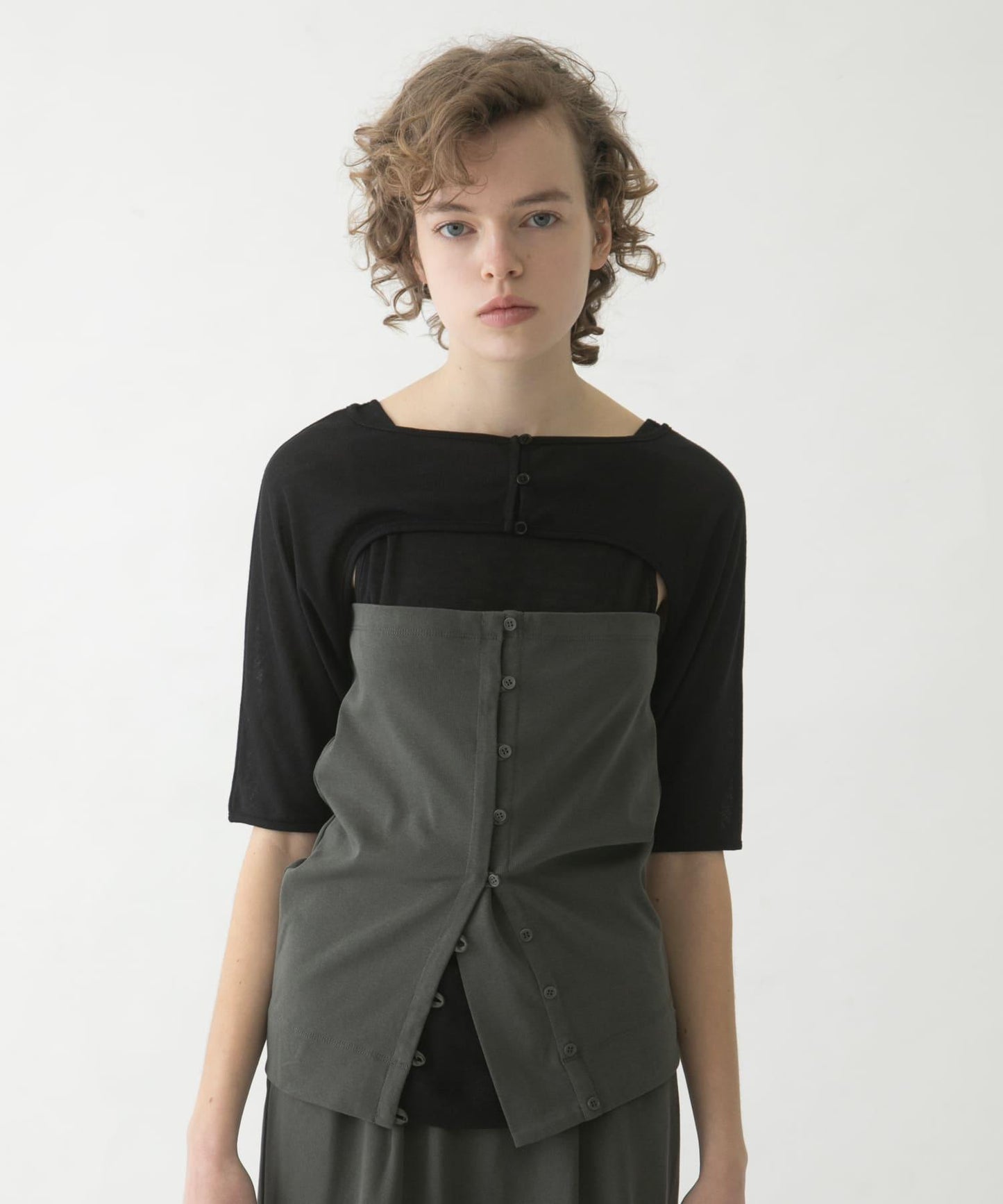 mix layered tee T恤