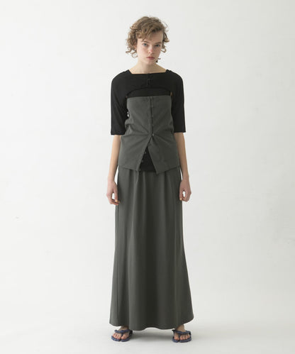 flare long skirt set