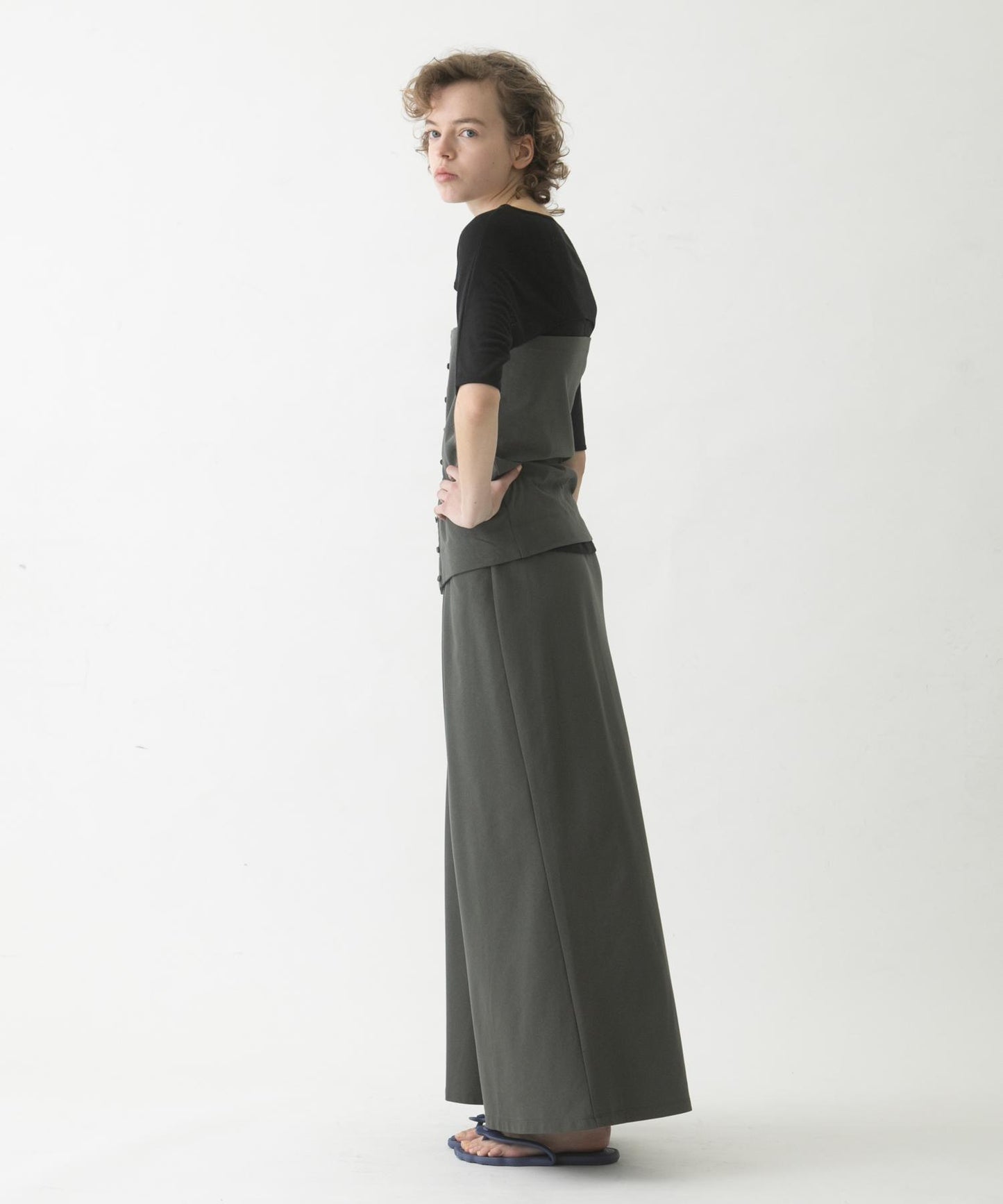 flare long skirt set