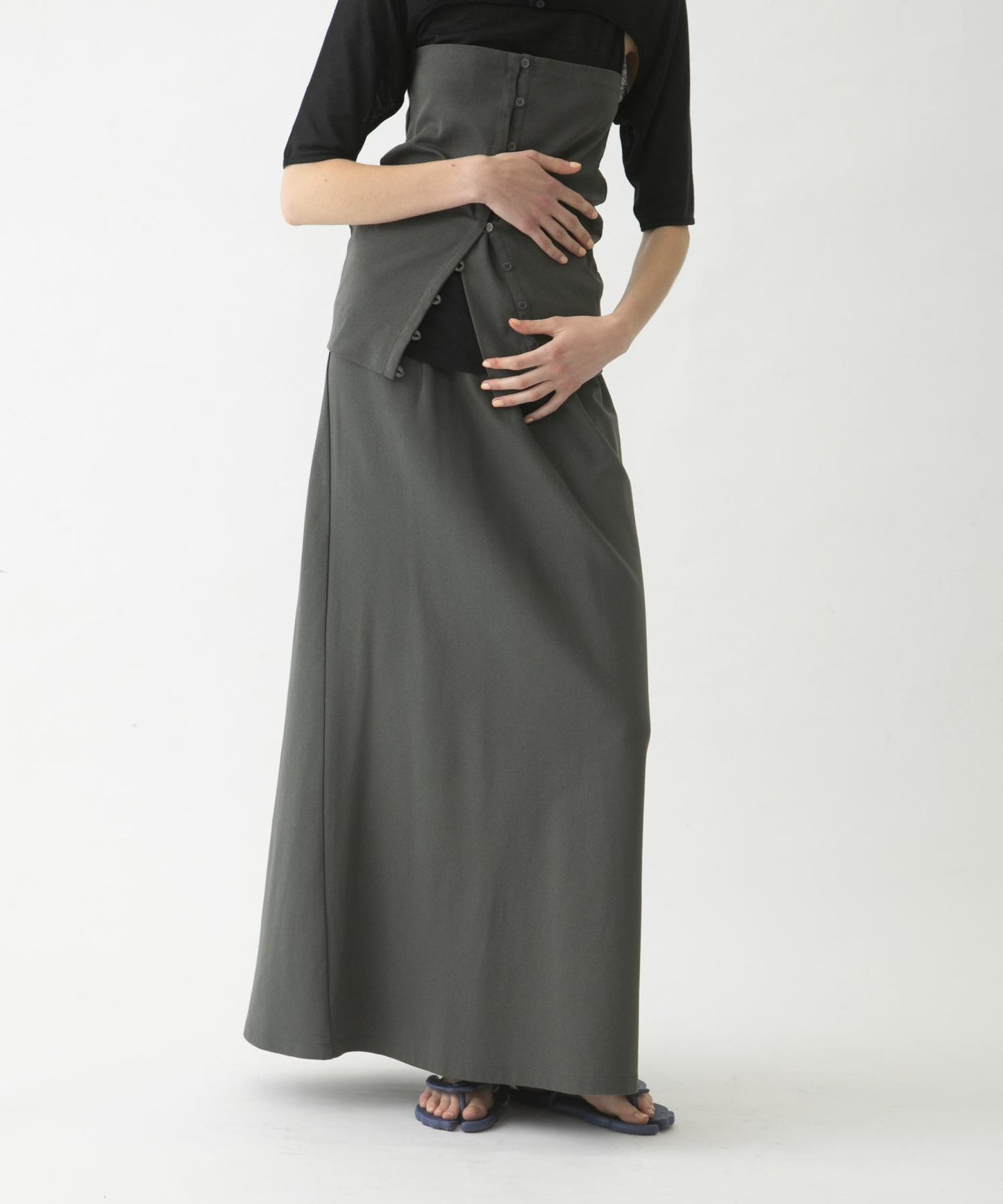 flare long skirt set