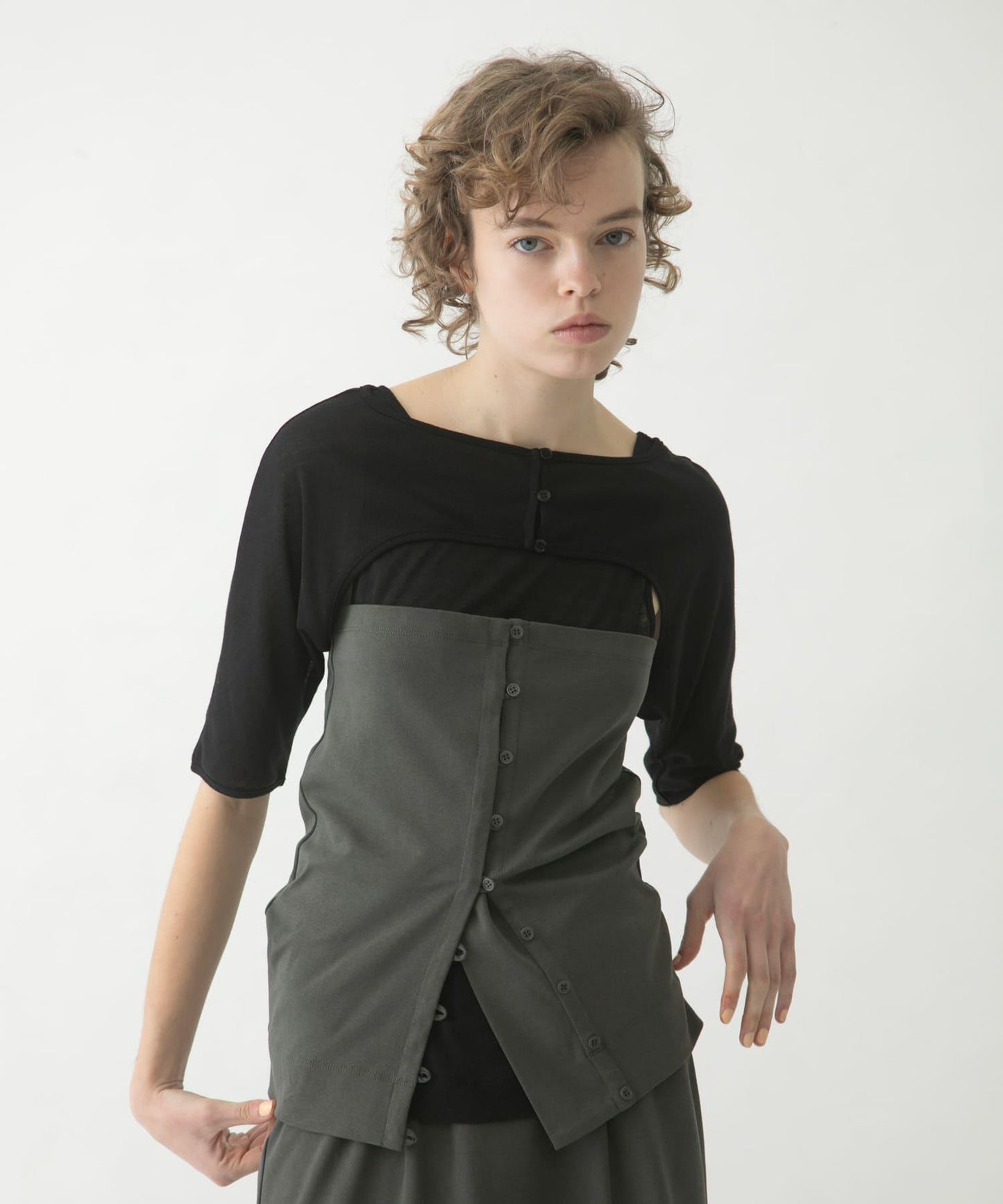 mix layered tee T恤