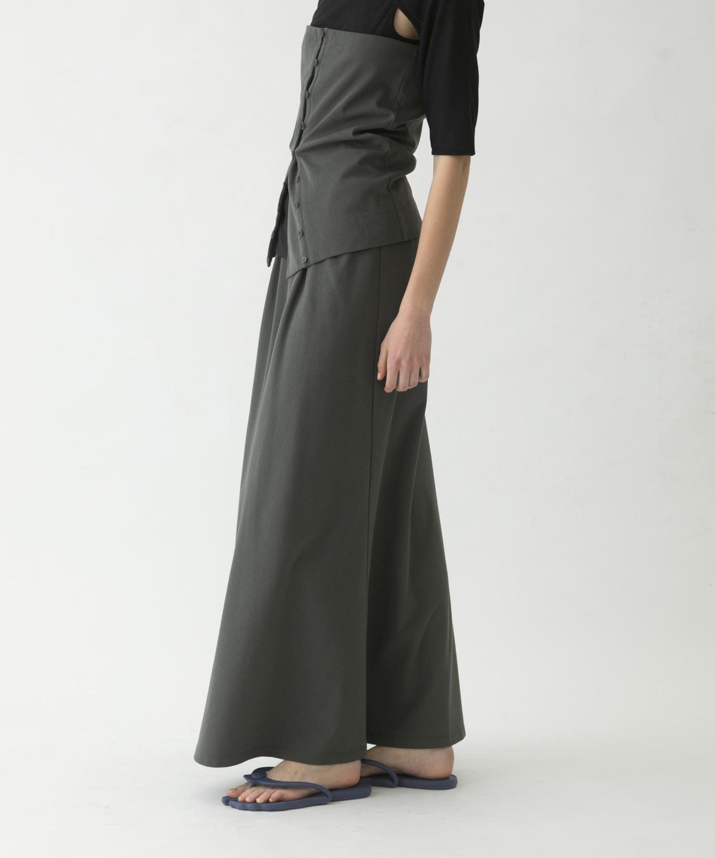 flare long skirt set