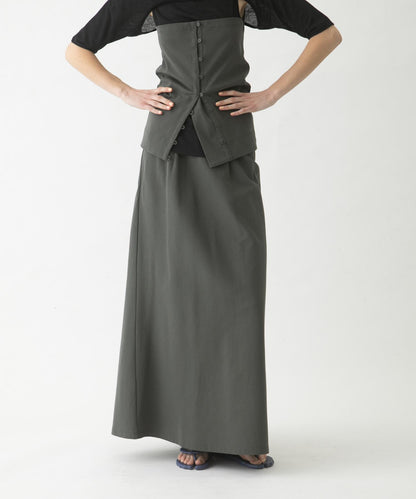 flare long skirt set