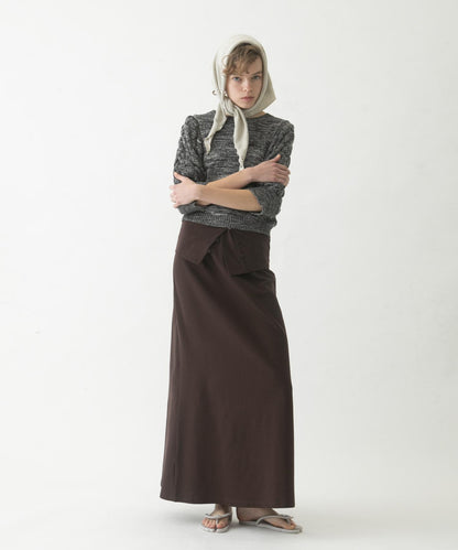 flare long skirt set