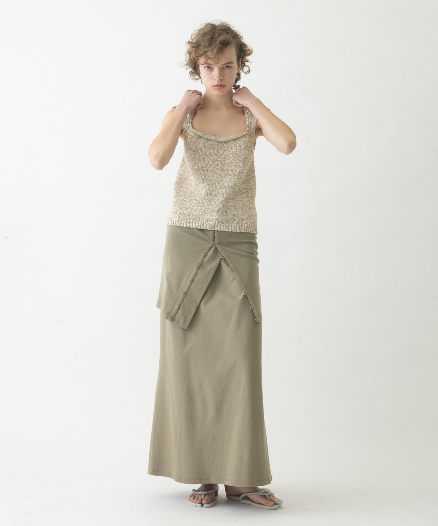 flare long skirt set