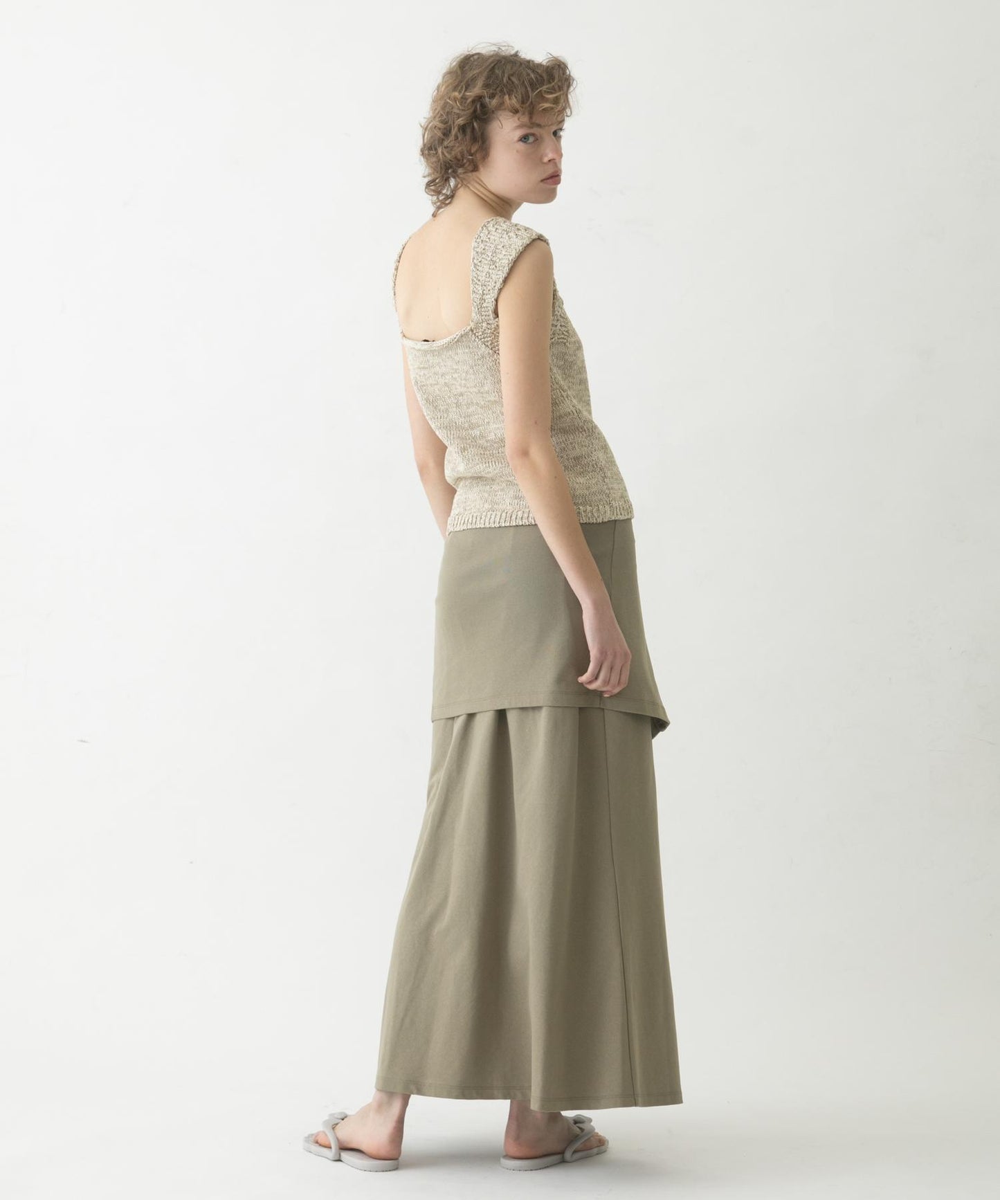 flare long skirt set