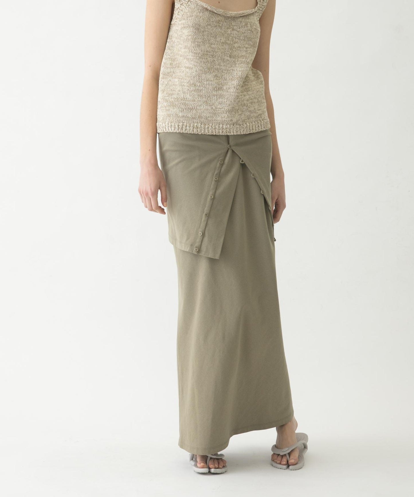 flare long skirt set