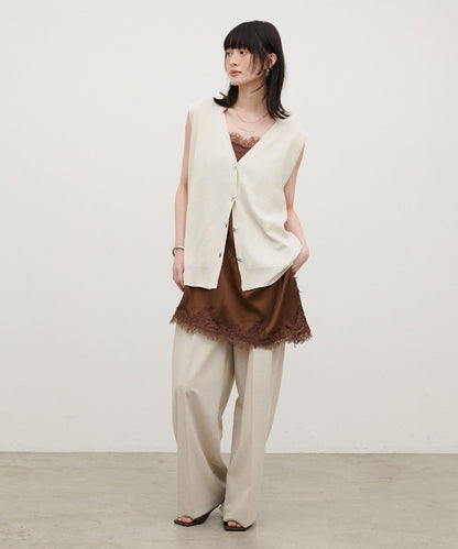 再生聚酯質感紐扣背心（線上）