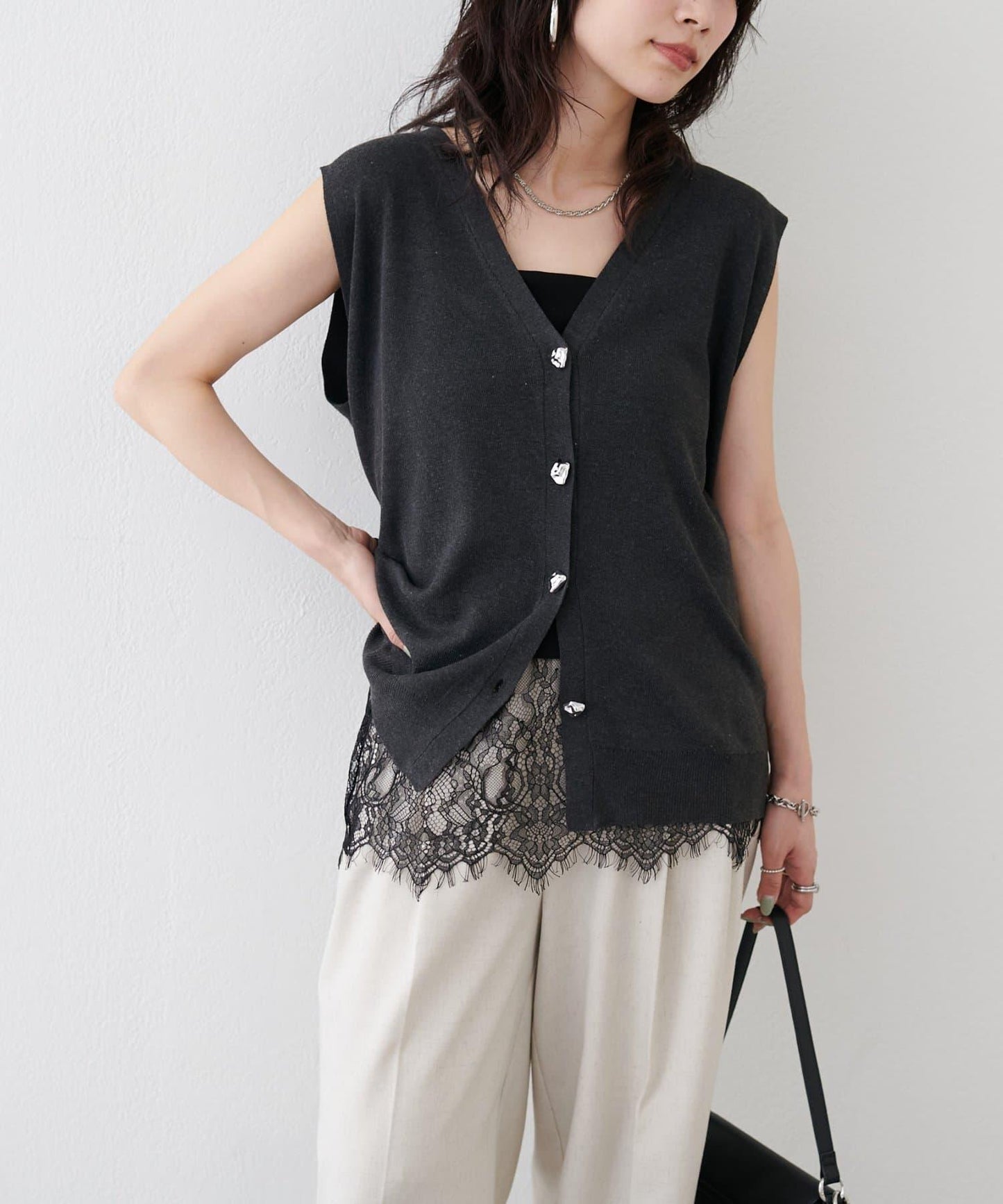 帶杯 蕾絲疊搭 吊帶背心