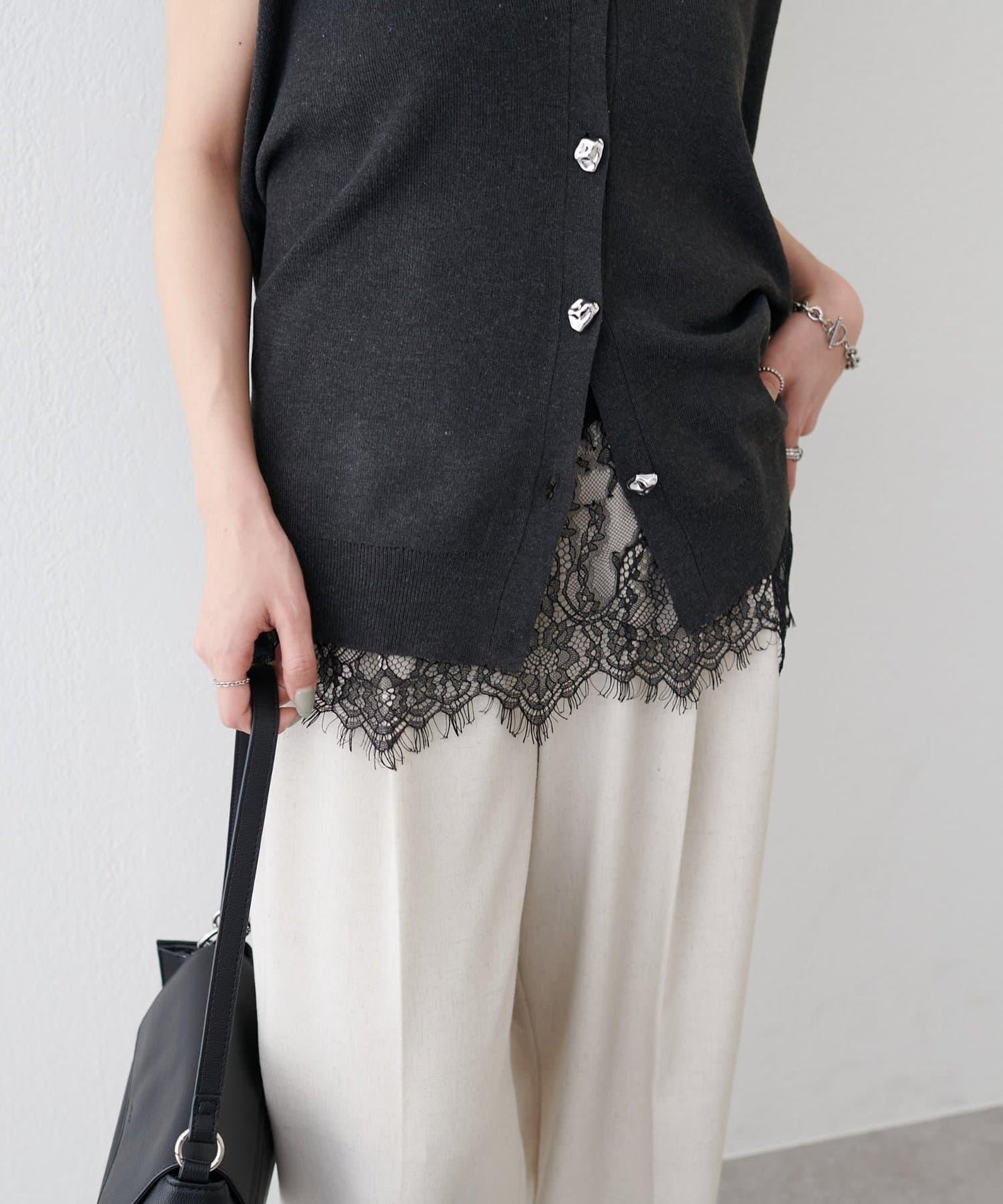 帶杯 蕾絲疊搭 吊帶背心