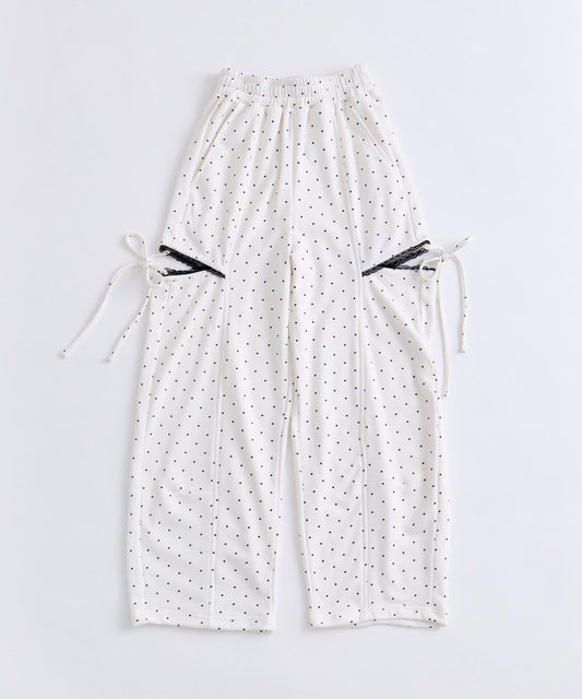 側開叉 彎刀廓形 褲子