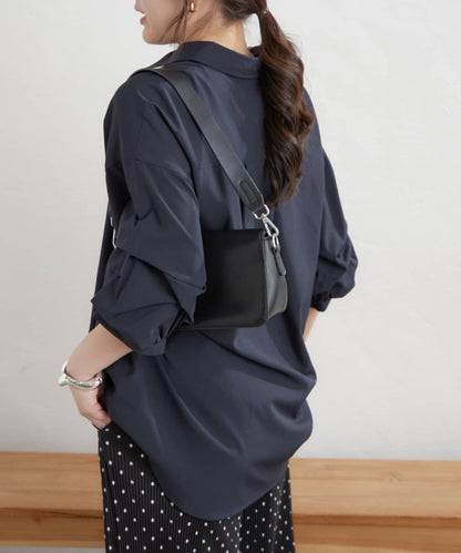 《人気シリーズ》 分層袖 竹筍褶設計 襯衫