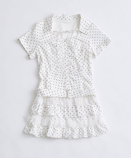 層疊設計 襯衫連衣裙