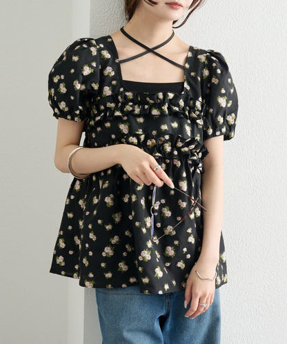 @____ri__125 精選 WHT 歐根紗花卉襯衫