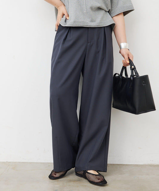 冷感 泡泡廓形 西裝褲