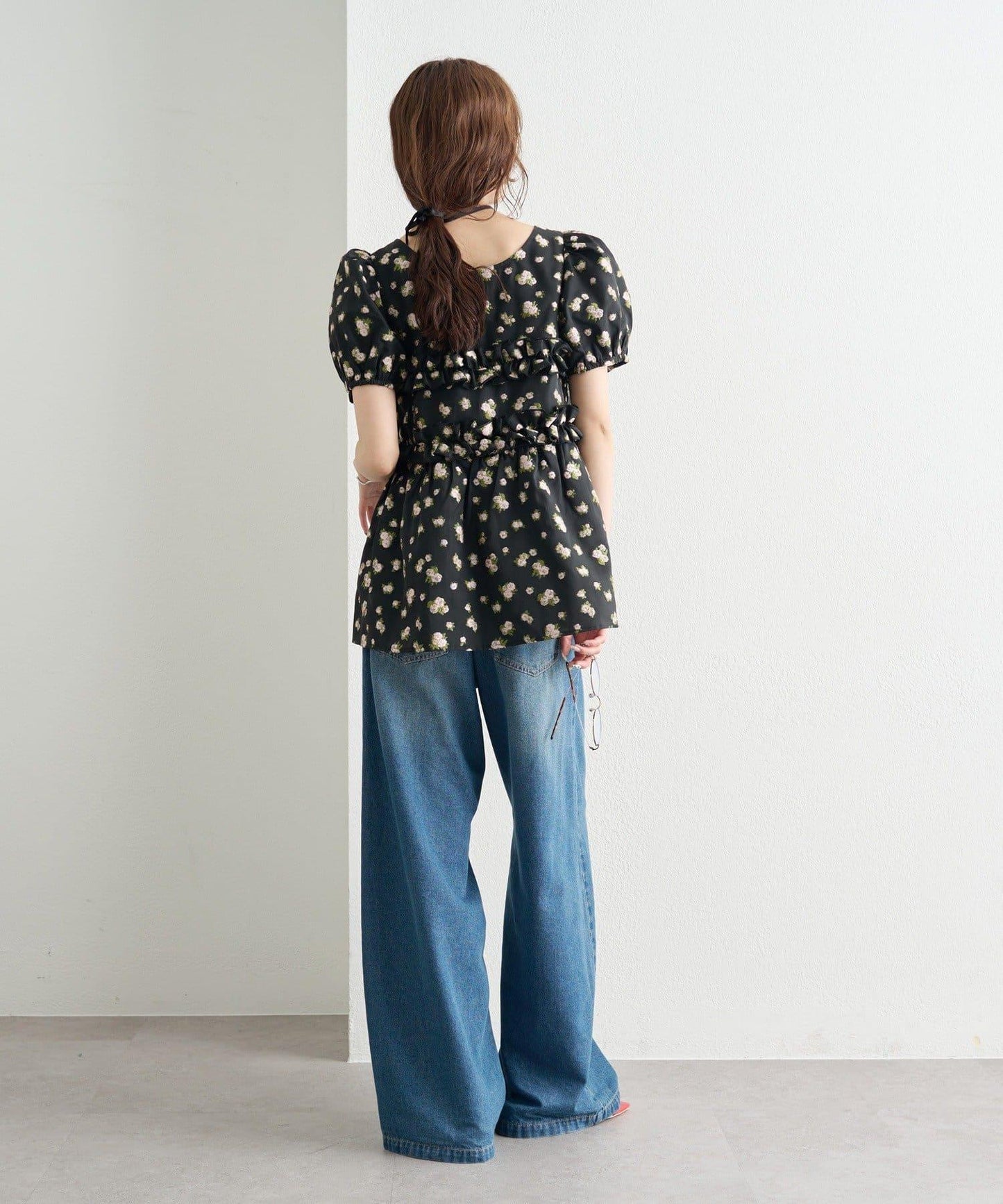 @____ri__125 精選 WHT 歐根紗花卉襯衫