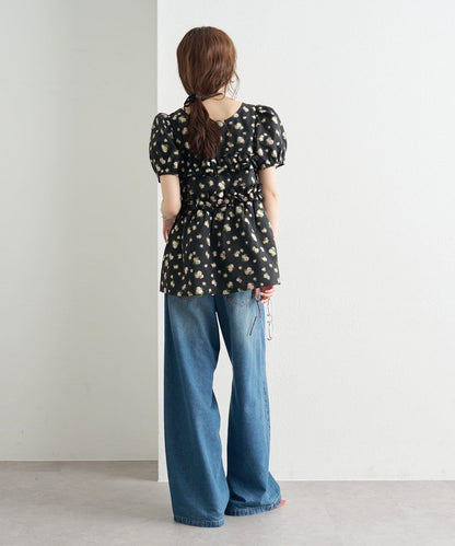 @____ri__125 精選 WHT 歐根紗花卉襯衫