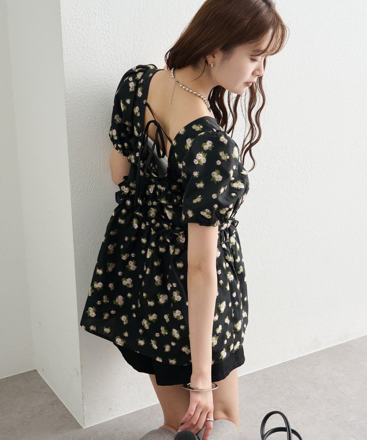 @____ri__125 精選 WHT 歐根紗花卉襯衫