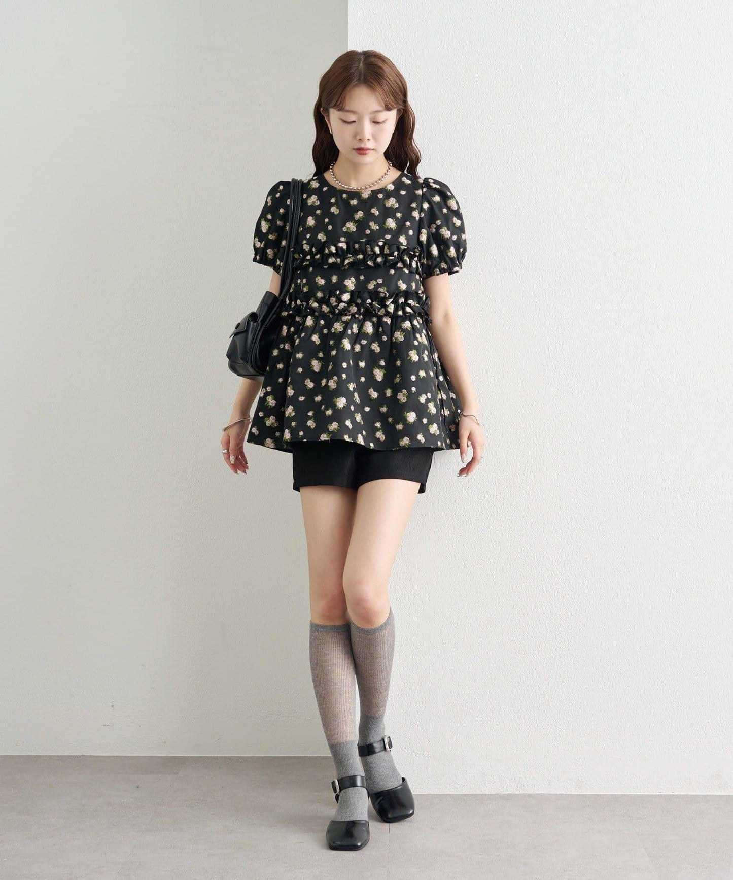 @____ri__125 精選 WHT 歐根紗花卉襯衫