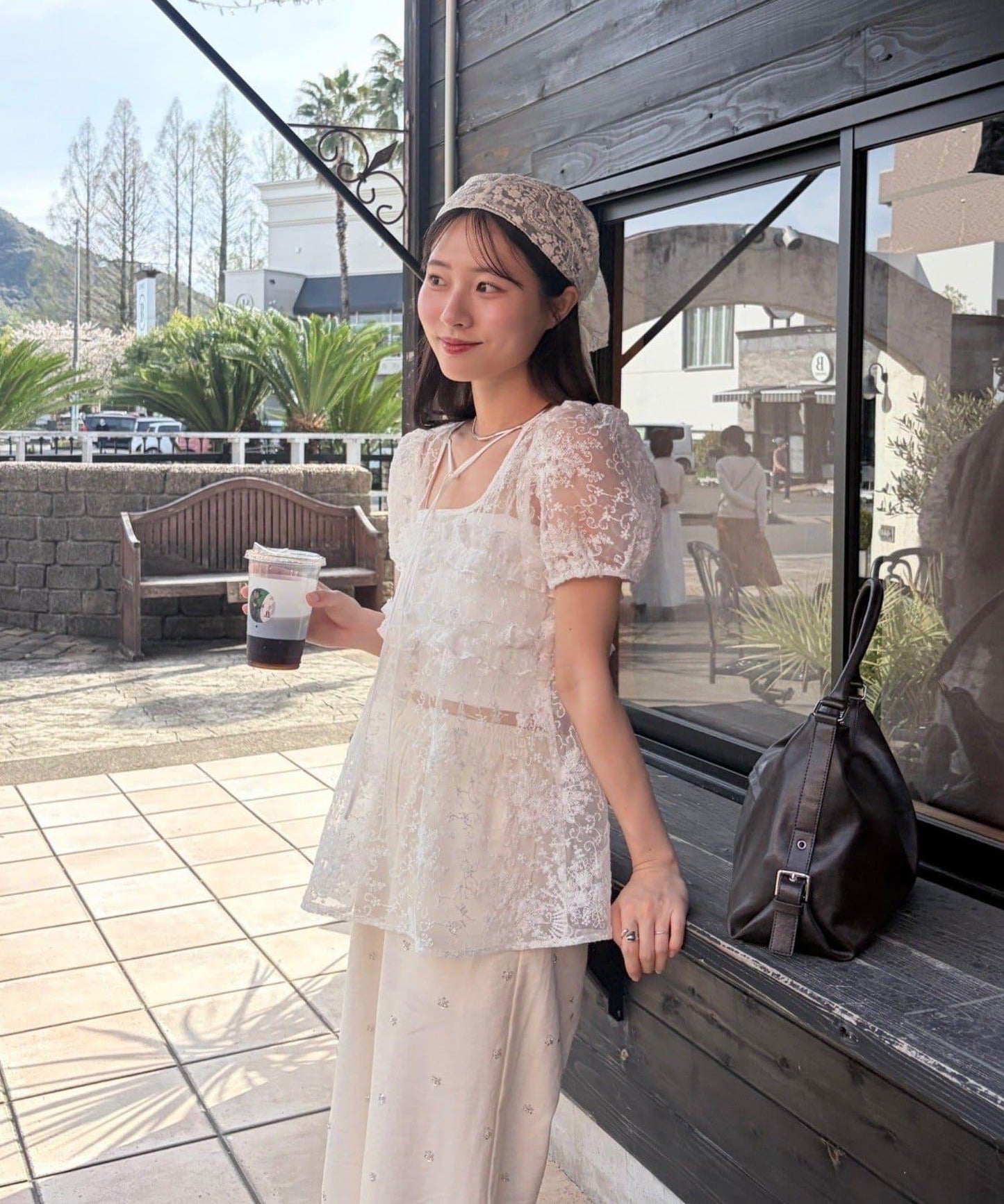 @____ri__125 精選 WHT 歐根紗花卉襯衫