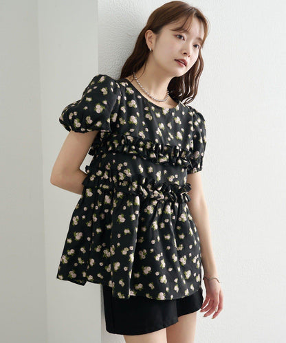 @____ri__125 精選 WHT 歐根紗花卉襯衫