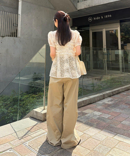 @____ri__125 精選 WHT 歐根紗花卉襯衫