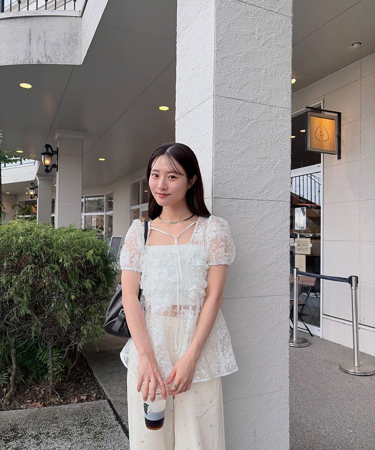 @____ri__125 精選 WHT 歐根紗花卉襯衫