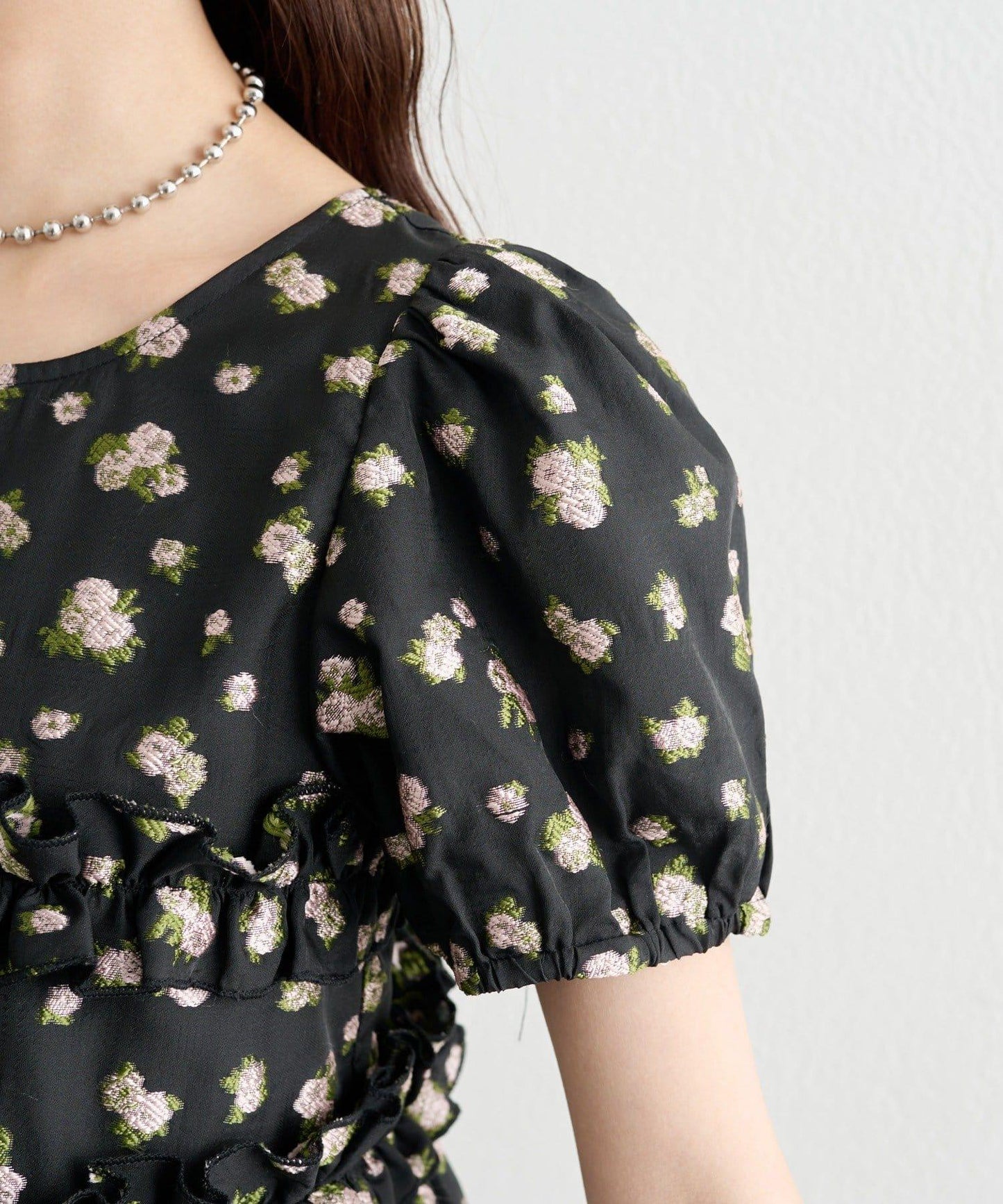 @____ri__125 精選 WHT 歐根紗花卉襯衫