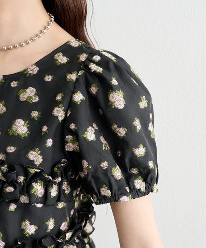 @____ri__125 精選 WHT 歐根紗花卉襯衫