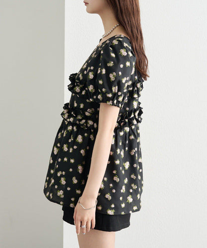 @____ri__125 精選 WHT 歐根紗花卉襯衫