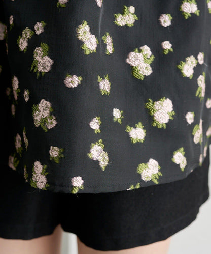 @____ri__125 精選 WHT 歐根紗花卉襯衫