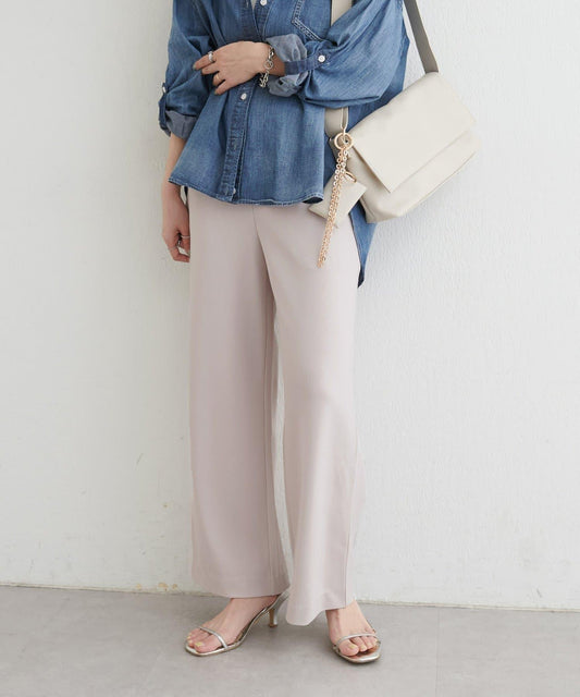 彈力喬其休閒褲