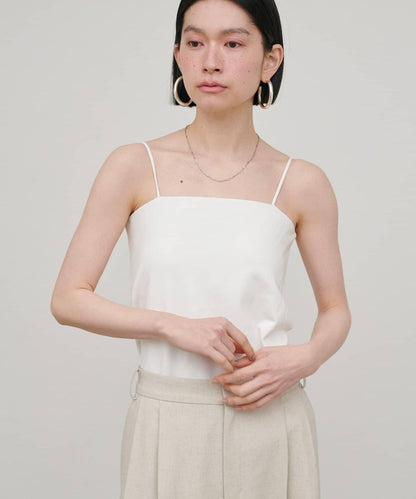 帶胸墊 後背開口 彈力Ponte面料 吊帶上衣