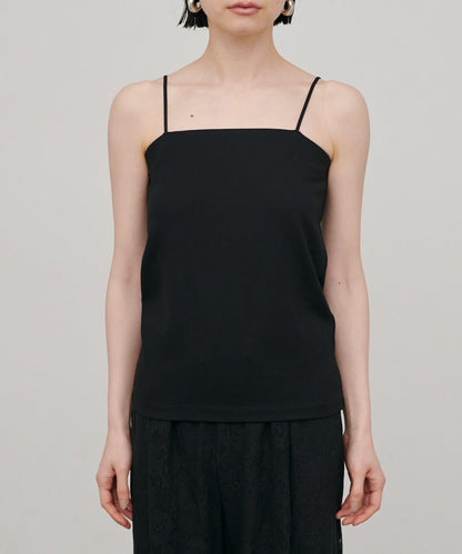 帶胸墊 後背開口 彈力Ponte面料 吊帶上衣