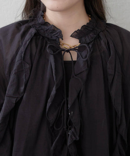 夏季舒適 荷葉邊設計 India series OTONA 襯衫