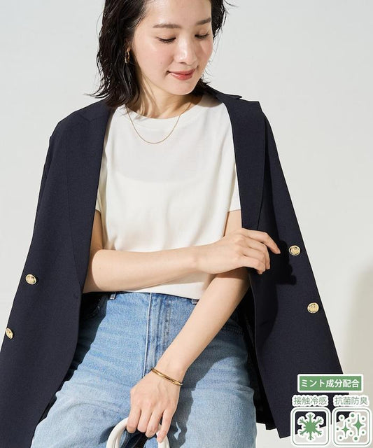 抗菌防臭 接觸冷感 MINT(ミント) 圓領 短袖 T恤