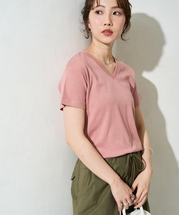 抗菌防臭 接觸涼感 MINT V領 短袖T恤