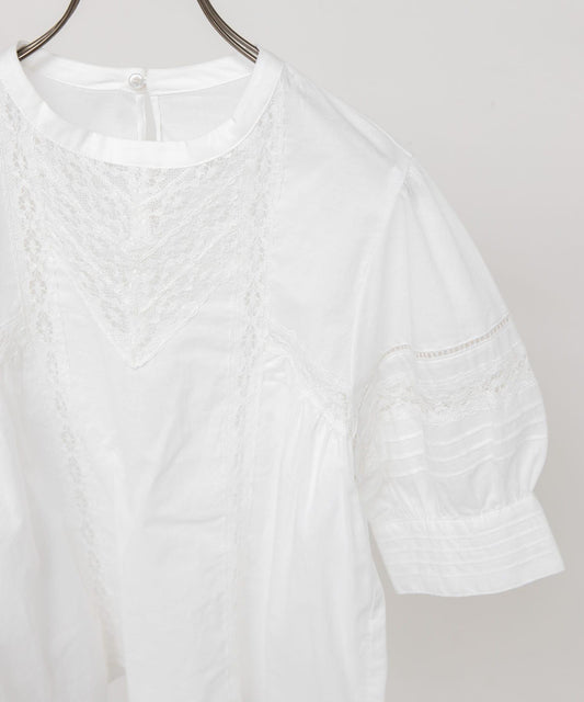 MIX蕾絲細節 女式襯衫