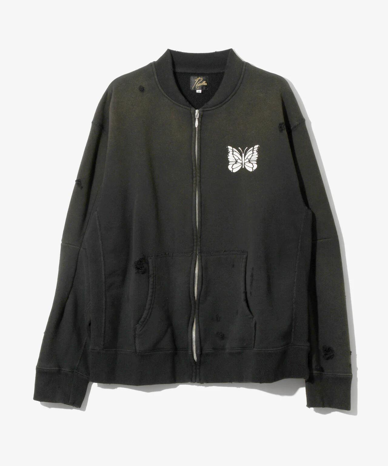 NEEDLES DECONSTRUCTED ZIPPED SWEAT 衛衣