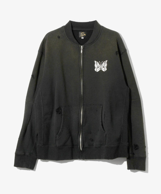 NEEDLES DECONSTRUCTED ZIPPED SWEAT 衛衣