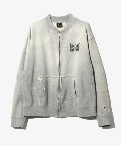 NEEDLES DECONSTRUCTED ZIPPED SWEAT 衛衣