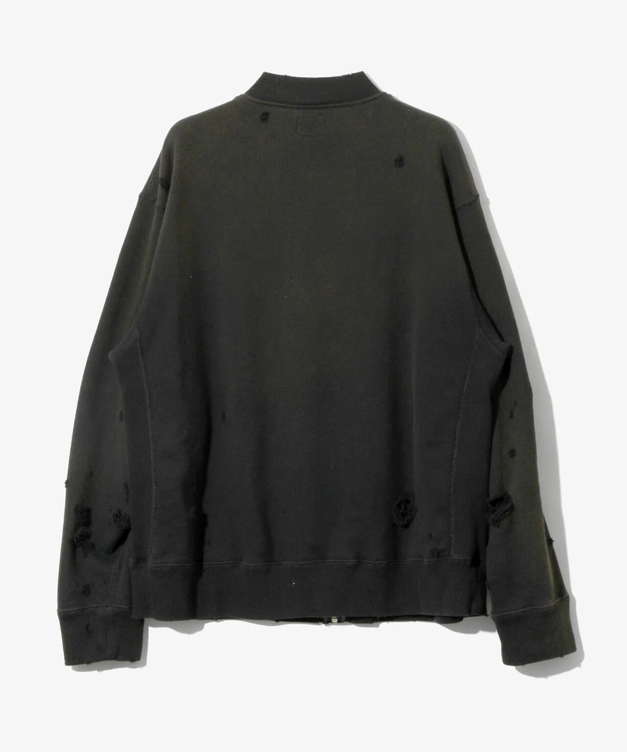 NEEDLES DECONSTRUCTED ZIPPED SWEAT 衛衣