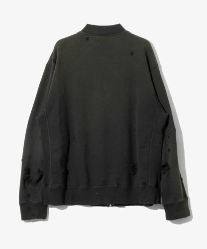 NEEDLES DECONSTRUCTED ZIPPED SWEAT 衛衣