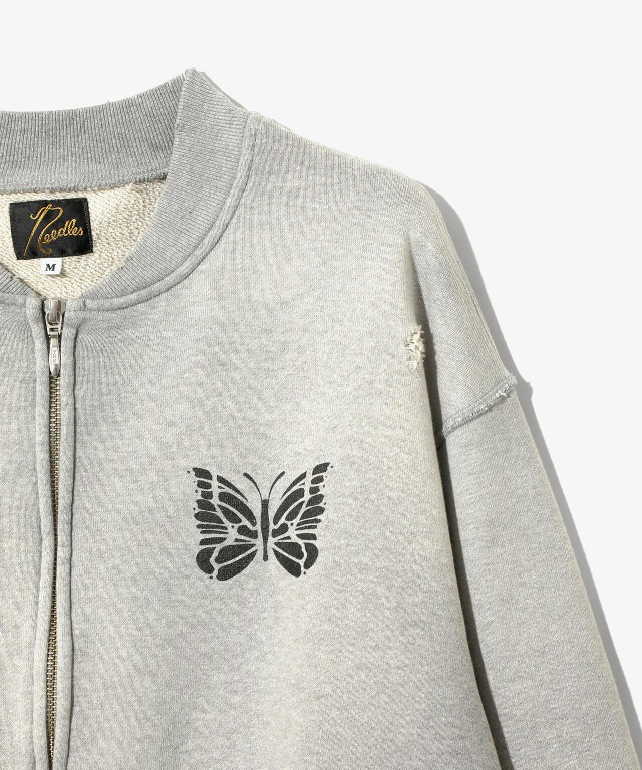 NEEDLES DECONSTRUCTED ZIPPED SWEAT 衛衣